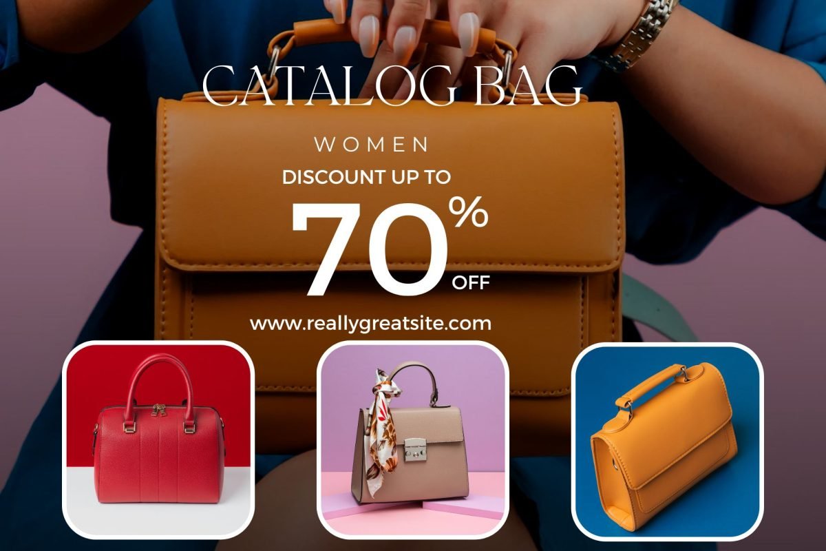 Colorful Modern Catalogue Bag Instagram Post (1920 x 1280 px)